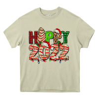 Mossy happy 2022 with christmas tree cake Heavy Core Tee - AdoDesignShop