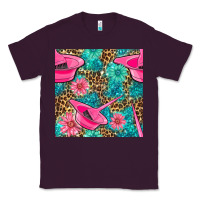 Plum Hairdresser Hair Color Mixing Bowl And Dye Brush With Flowers And Leop Classic Tee - BundleAndBundleShop