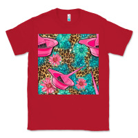 Red Hairdresser Hair Color Mixing Bowl And Dye Brush With Flowers And Leop Classic Tee - BundleAndBundleShop