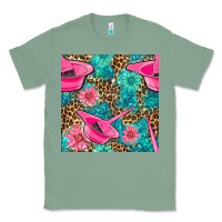 Sage Hairdresser Hair Color Mixing Bowl And Dye Brush With Flowers And Leop Classic Tee - BundleAndBundleShop