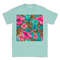 Seafoam Hairdresser Hair Color Mixing Bowl And Dye Brush With Flowers And Leop Classic Tee - BundleAndBundleShop