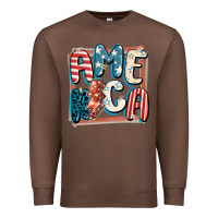 Chestnut America with lightning bolt 4th of july Premium Sweatshirt - FaDigitalArtStudio
