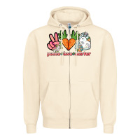 Sandshell Peace love Easter Day Zipper Hoodie - HowdyJamesFarm
