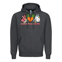 Smoke Peace love Easter Day Zipper Hoodie - HowdyJamesFarm