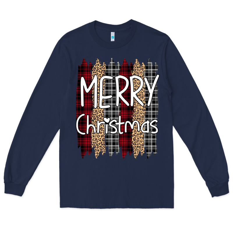 Merry Christmas Leopard Print Long Sleeve Tee by Bettercallsaul | Teevron