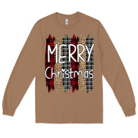 Toasted Coconut merry christmas leopard print Long Sleeve Tee - Bettercallsaul