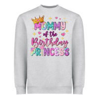 Heather Grey mommy of the birthday princess Heavyweight Sweatshirt - NancyCooperArtShop