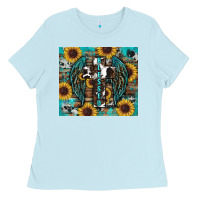 Western Blessed Sunflower's Ladies Tee | Teevron