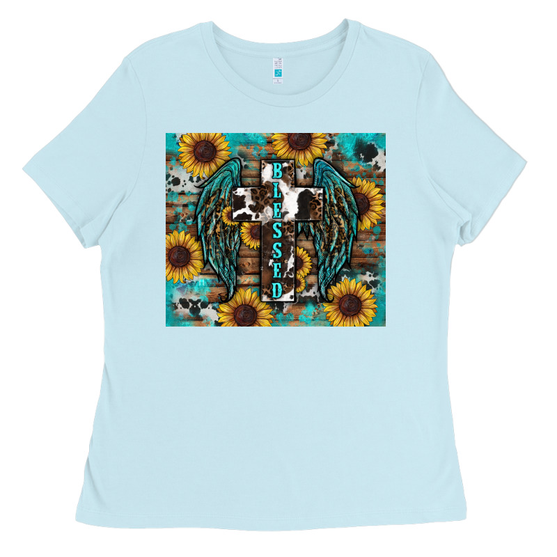 Western Blessed Sunflower's Ladies Tee by RanaPortraitStore | Teevron