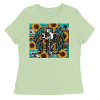 Matcha western blessed sunflower's Ladies Tee - RanaPortraitStore