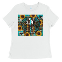 White western blessed sunflower's Ladies Tee - RanaPortraitStore