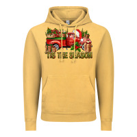 Vintage Mustard Tis' The Season Christmas Truck Vintage Hoodie - BundleAndBundleShop