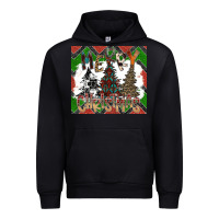 Black merry Christmas Urban Hoodie - CowhideDigitalArt