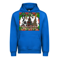 Cobalt merry Christmas Urban Hoodie - CowhideDigitalArt