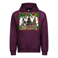 Mauve Wine merry Christmas Urban Hoodie - CowhideDigitalArt