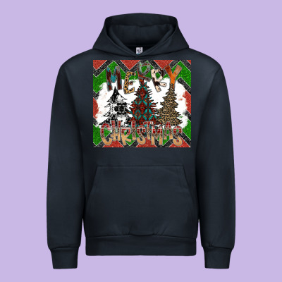Merry Christmas Urban Hoodie Designed By Cowhidedigitalart