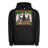 Pigment Black merry Christmas Urban Hoodie - CowhideDigitalArt