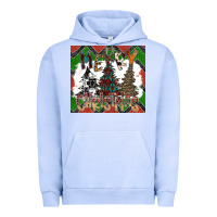 Pigment Grape Ice merry Christmas Urban Hoodie - CowhideDigitalArt