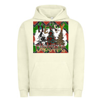Pigment Pistachio merry Christmas Urban Hoodie - CowhideDigitalArt
