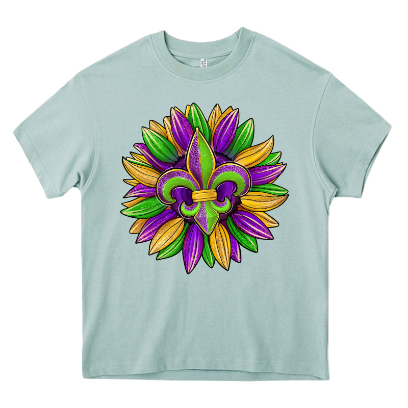 Mardi Gras Carnival Sunflower Heavy Core Tee by Jasminsmagicworld | Teevron