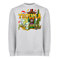Heather Grey Tequila Por Favor Heavyweight Sweatshirt - texasbilliewilder