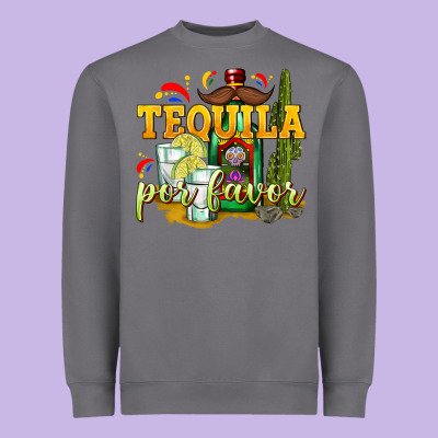 Tequila Por Favor Heavyweight Sweatshirt Designed By Texasbilliewilder
