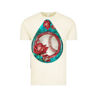 Vintage Arctic baseball and western roses teardrop  7 Vintage Tee - BundleAndBundleShop