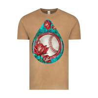 Vintage Camel baseball and western roses teardrop  7 Vintage Tee - BundleAndBundleShop