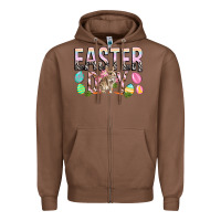 Chestnut Easter Day with rabbit Zipper Hoodie - HowdyJamesFarm