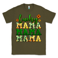 Army Green lucky mama mama mama  St. Patrick's Classic Tee - LillyAllenDesigns