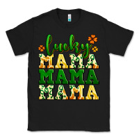 Black lucky mama mama mama  St. Patrick's Classic Tee - LillyAllenDesigns