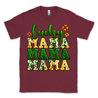 Burgundy lucky mama mama mama  St. Patrick's Classic Tee - LillyAllenDesigns