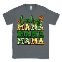 Charcoal Heather lucky mama mama mama  St. Patrick's Classic Tee - LillyAllenDesigns