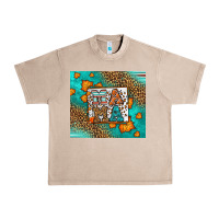 French Oak Fall Autumn Leopard Serape Mama Urban Heavy Tee - LillyAllenDesigns