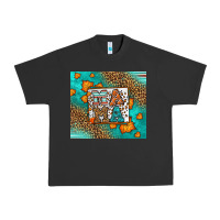 Pigment Black Fall Autumn Leopard Serape Mama Urban Heavy Tee - LillyAllenDesigns