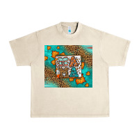 Sandshell Fall Autumn Leopard Serape Mama Urban Heavy Tee - LillyAllenDesigns
