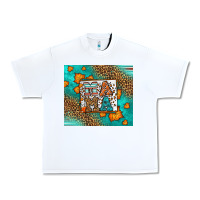 White Fall Autumn Leopard Serape Mama Urban Heavy Tee - LillyAllenDesigns