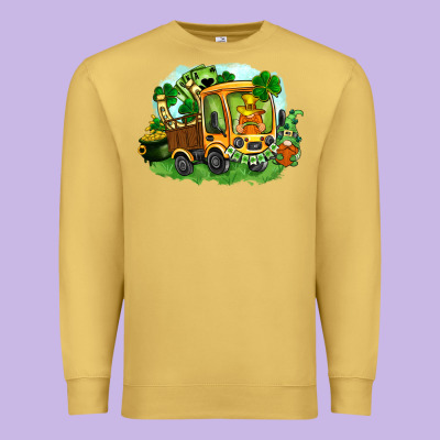 Truck Saint Patricks Day Premium Sweatshirt Designed By Fadigitalartstudio
