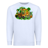 White truck saint patricks day Premium Sweatshirt - FaDigitalArtStudio