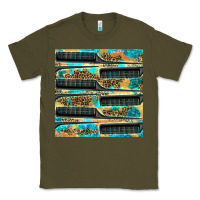 Army Green Hairdresser Parting Comb With Leopard And Glitter Seamless Pattern Bbs Classic Tee - BundleAndBundleShop
