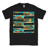Black Hairdresser Parting Comb With Leopard And Glitter Seamless Pattern Bbs Classic Tee - BundleAndBundleShop