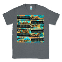 Charcoal Heather Hairdresser Parting Comb With Leopard And Glitter Seamless Pattern Bbs Classic Tee - BundleAndBundleShop