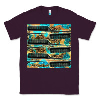 Plum Hairdresser Parting Comb With Leopard And Glitter Seamless Pattern Bbs Classic Tee - BundleAndBundleShop