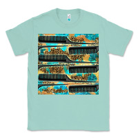 Seafoam Hairdresser Parting Comb With Leopard And Glitter Seamless Pattern Bbs Classic Tee - BundleAndBundleShop