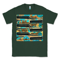 Sports Green Hairdresser Parting Comb With Leopard And Glitter Seamless Pattern Bbs Classic Tee - BundleAndBundleShop