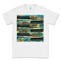 White Hairdresser Parting Comb With Leopard And Glitter Seamless Pattern Bbs Classic Tee - BundleAndBundleShop