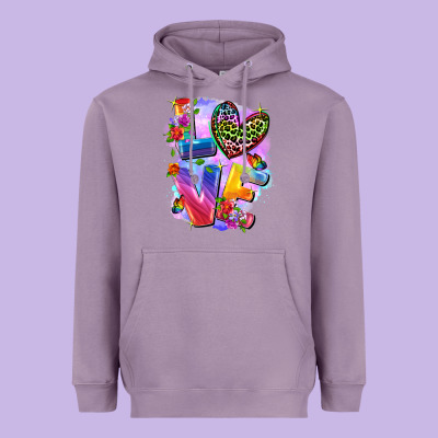 Love Pride Heavyweight Hoodie Designed By Fadigitalartstudio