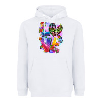 White Love pride Heavyweight Hoodie - FaDigitalArtStudio
