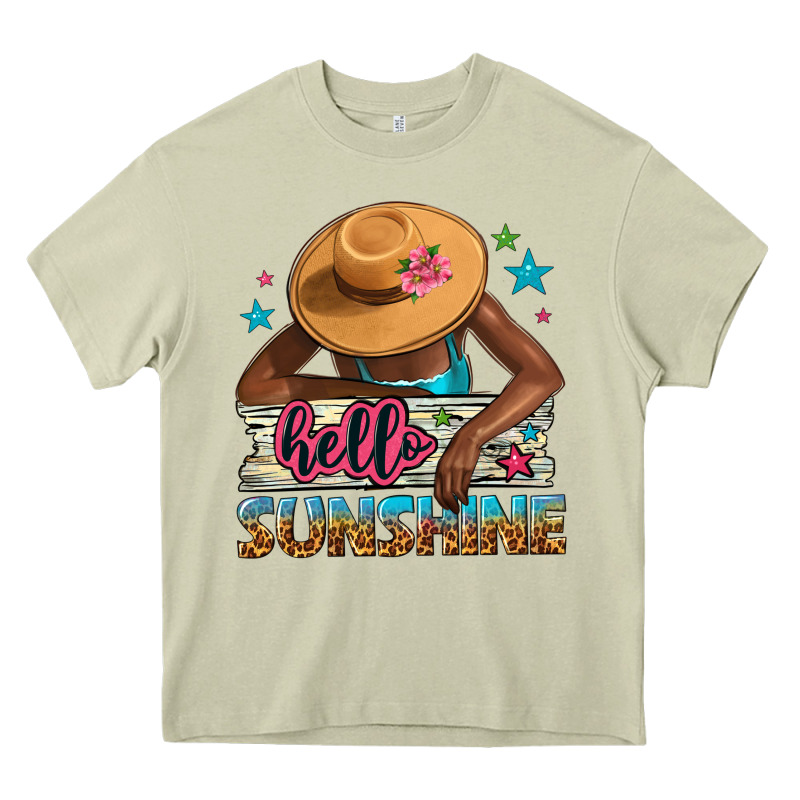 Hello Sunshine Heavy Core Tee by NancyCooperArtShop | Teevron