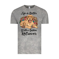 Cloud Rock life is better with a golden retriever Vintage Tee - JahusDesignShop